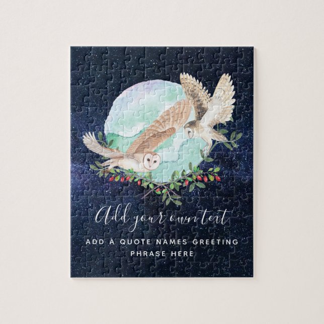 Puzzle Lechuzas personalizadas (Vertical)