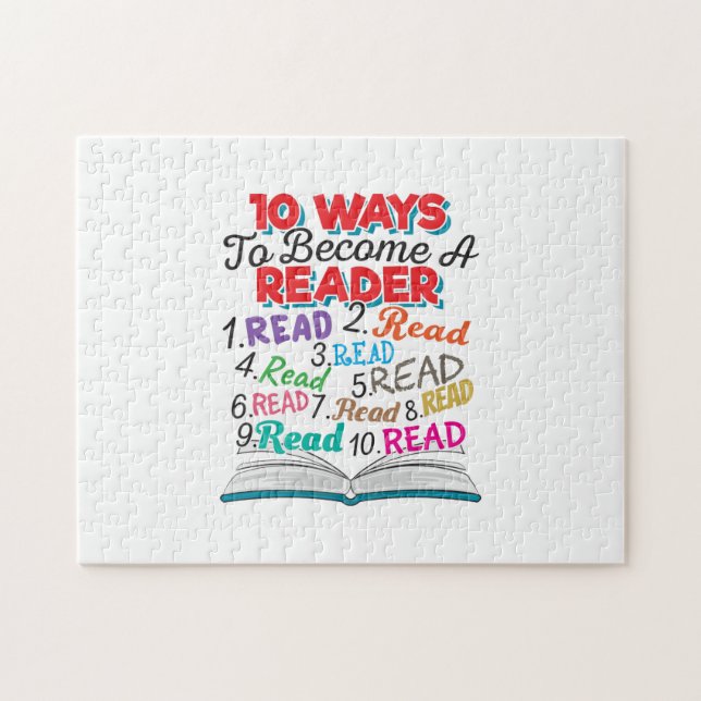 Puzzle Lector de libros 10 maneras de convertirse en lect (Horizontal)