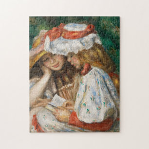 Puzzle Lectura de dos Chicas - Pintura impresionista de r