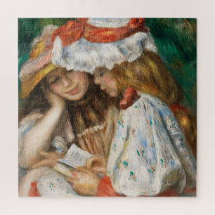 Puzzle Lectura de dos Chicas - Pintura impresionista de r