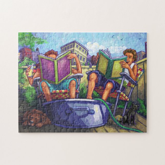 Puzzle Lectura en verano (Horizontal)