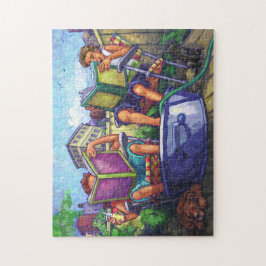 Puzzle Lectura en verano