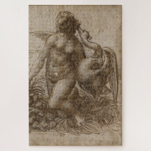 Puzzle Leda y el cisne - Leonardo da Vinci (Chatsworth)