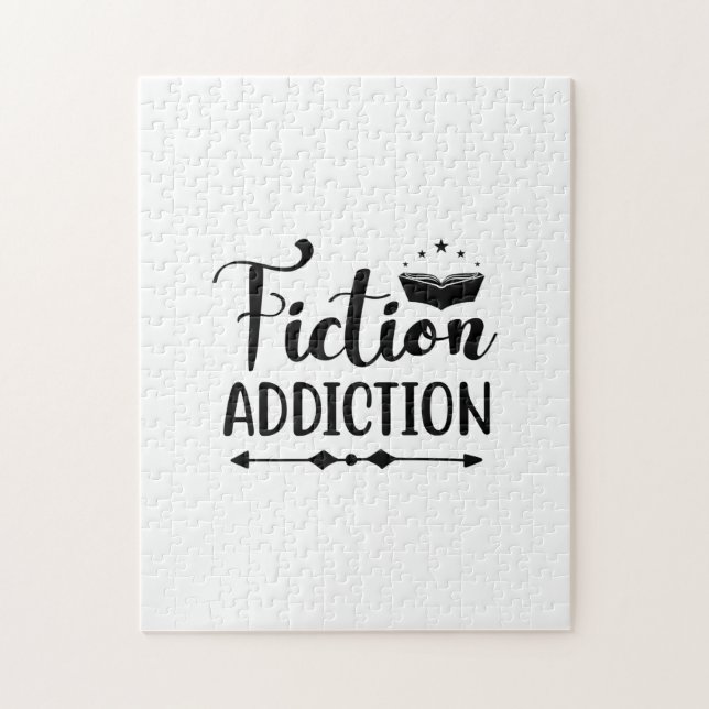 Puzzle Leer adicción a la ficción artística (Vertical)