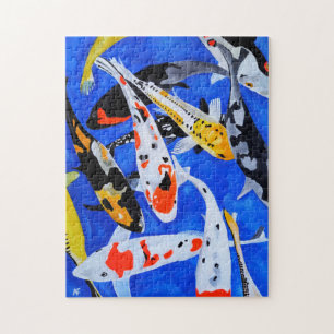 Puzzle Legado de la pintura japonesa de koi de Alfred Fox