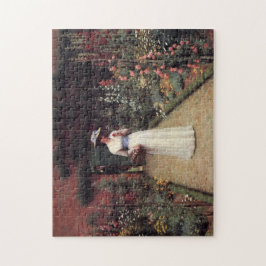 Puzzle Leihgton Lady en un jardín