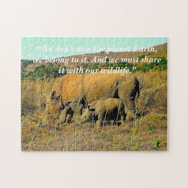 Puzzle Lema personalizado/Conservación de las cañas de ri (Horizontal)
