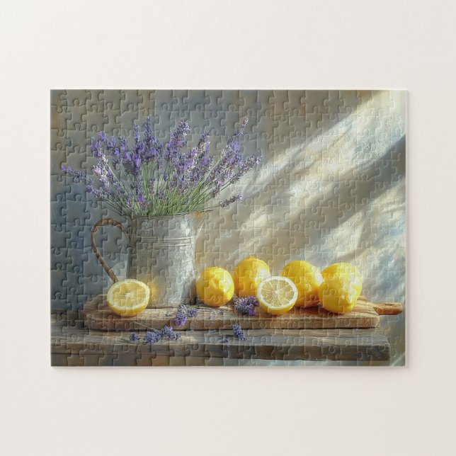 Puzzle Lemones y cocina de lavanda con vida (Horizontal)
