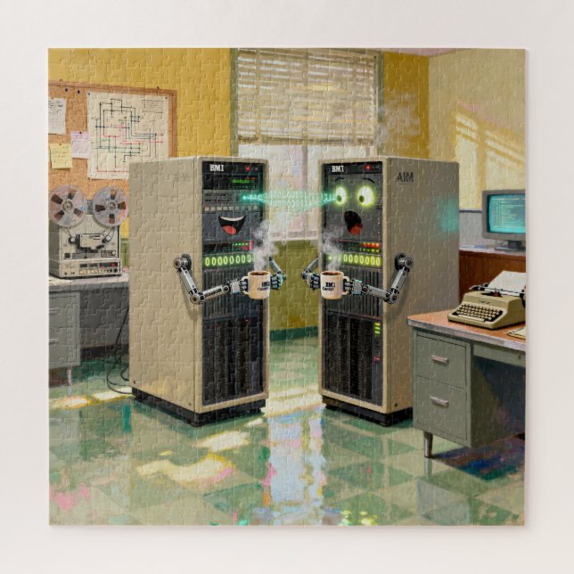 Puzzle “Lenguaje de máquina” - Tecnología humorística     (Vertical)
