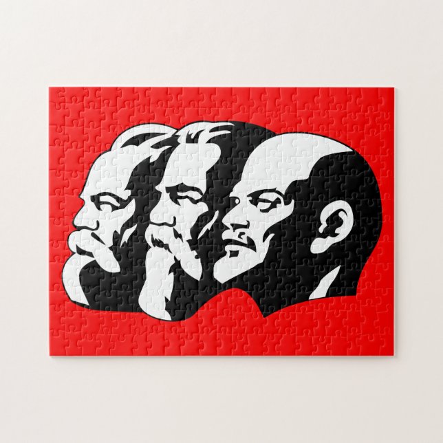 Puzzle Lenin, Marx, Engels, Soviet Union, Communism (Horizontal)