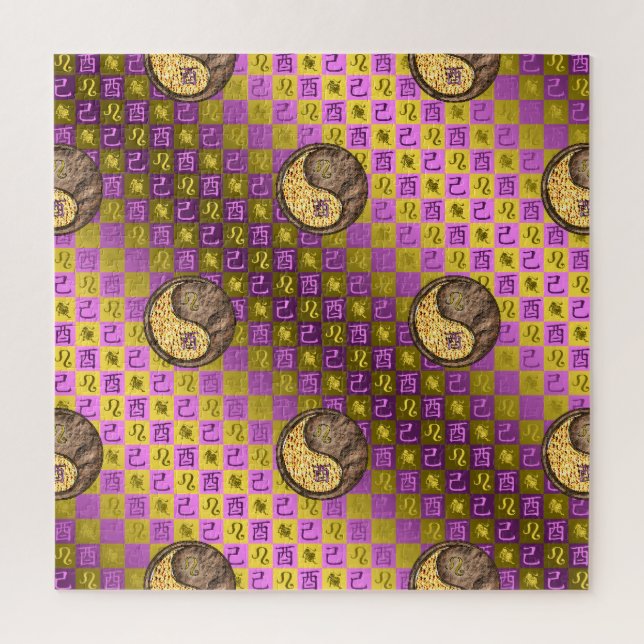 Puzzle Leo & Earth Rooster (Vertical)