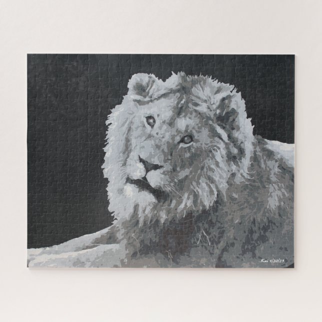 Puzzle Leo, León Africano, Animal (Horizontal)