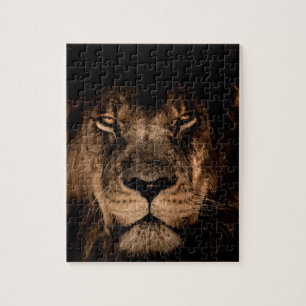 Puzzle león africano mane eye