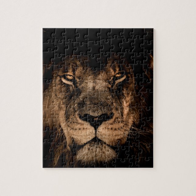Puzzle león africano mane eye (Vertical)