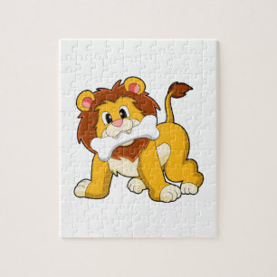 Puzzle León con Hueso