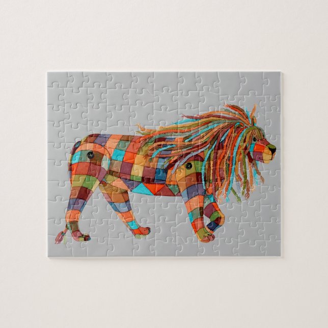 Puzzle León de arte (Horizontal)