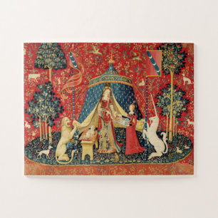 Puzzle León de DAMA Y UNICORN, Flores de Fantasía, Animal