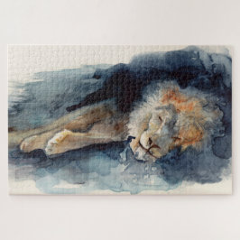 Puzzle león dormido