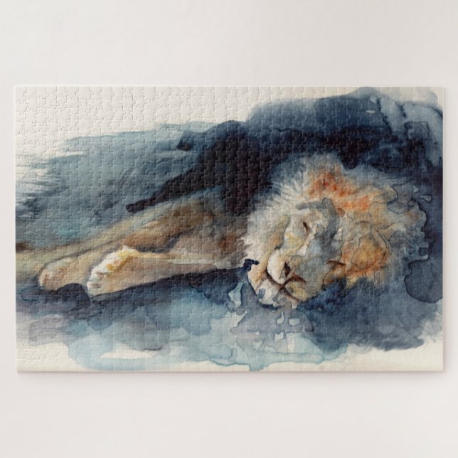 Puzzle león dormido (Horizontal)