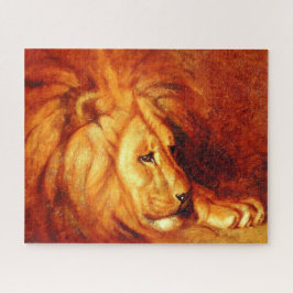 Puzzle León en Descanso (por Abbott Handerson Thayer)