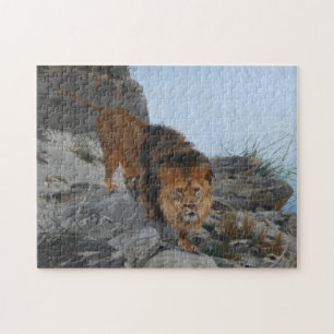 Puzzle León en las montañas (por Richard Friese)