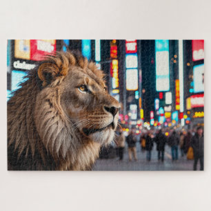 Puzzle León en Times Square