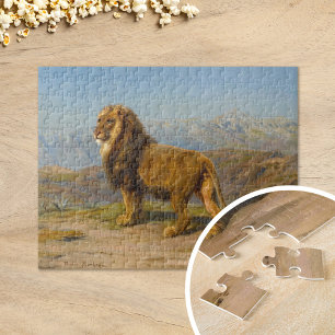 Puzzle León en un paisaje montañoso   Rosa Bonheur