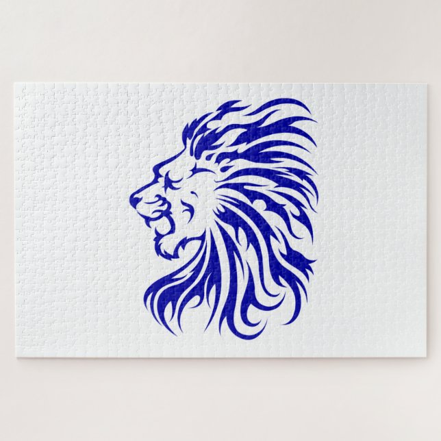 Puzzle León Rey de la selva, regalos de los amantes de lo (Horizontal)