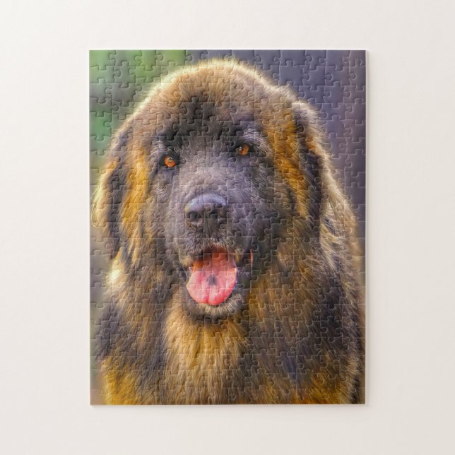 Puzzle Leonberger Dog Rama Jigsaw. (Vertical)