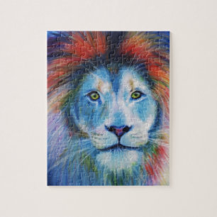Puzzle Leones coloridos