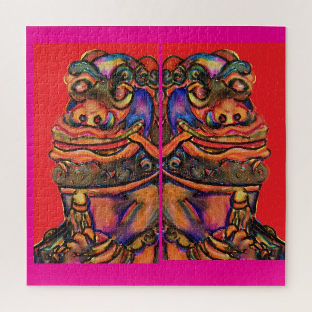 Puzzle Leones de China (Vertical)