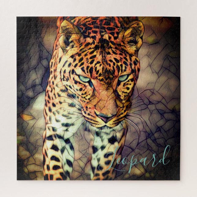Puzzle Leopard [rompecabezas cuadrado] (Vertical)