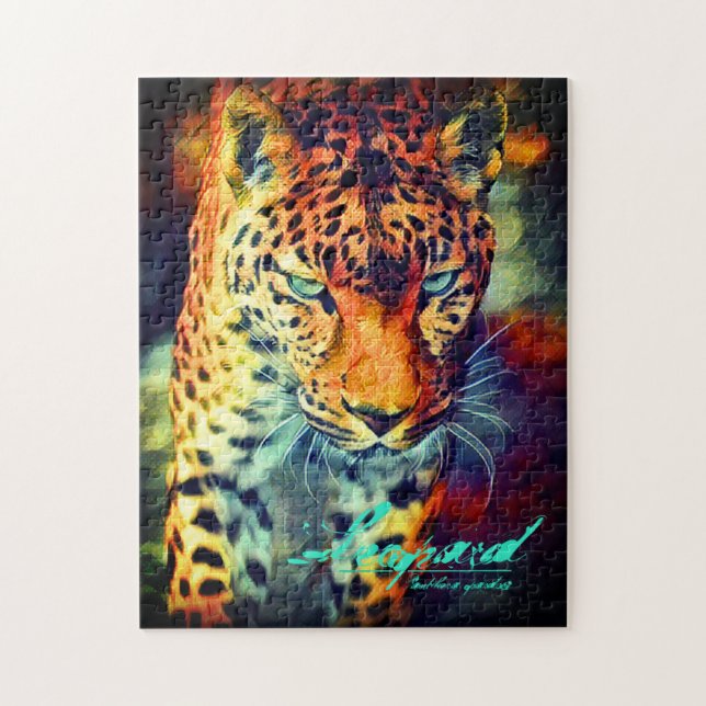 Puzzle Leopard [rompecabezas de jigsaw: 252P] (Vertical)