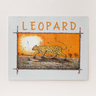 Puzzle Leopardo africano