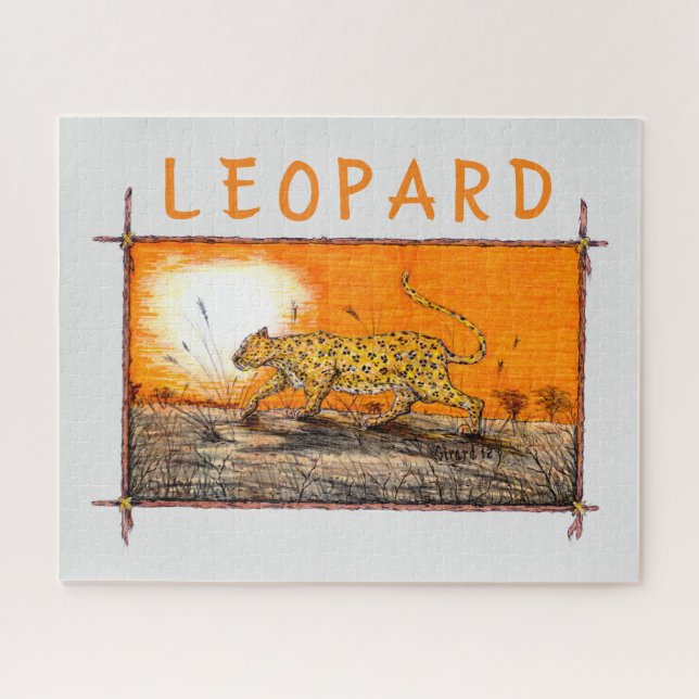 Puzzle Leopardo africano (Horizontal)