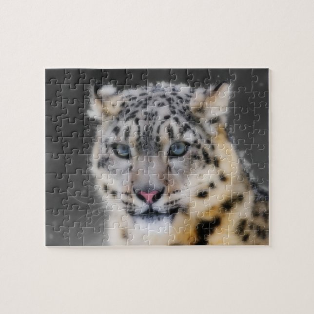 Puzzle Leopardo de la nieve (Horizontal)