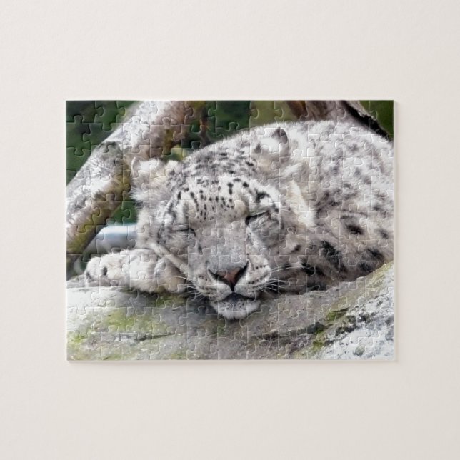 Puzzle Leopardo de la nieve - ¡hermoso! (Horizontal)