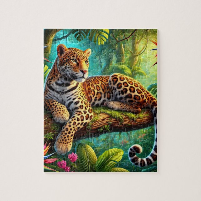 Puzzle Leopardo de la selva (Vertical)