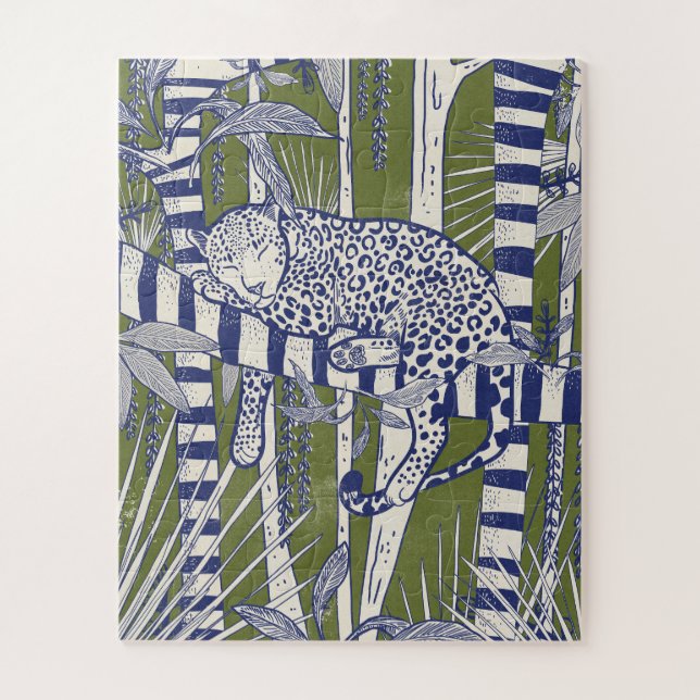 Puzzle Leopardo durmiendo (Vertical)