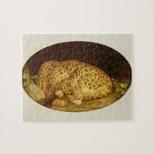 Puzzle Leopardo el dormir de George Stubbs el , 1777