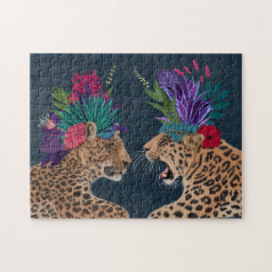 Puzzle Leopardos de casas calientes  Un par