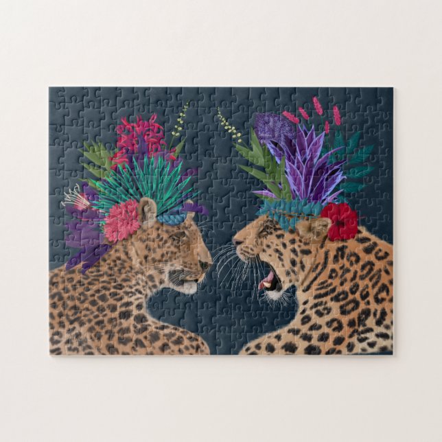 Puzzle Leopardos de la Casa Caliente | Una Pareja (Horizontal)