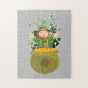 Puzzle Leprechaun de San Patricio