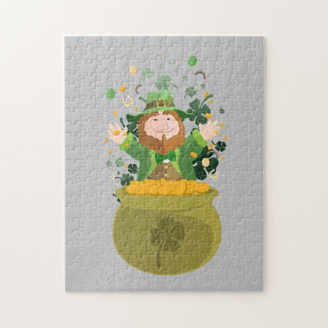 Puzzle Leprechaun de San Patricio (Vertical)