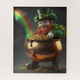 Puzzle Leprechaun Encuentra Leche De Oro Bajo Arcoiris