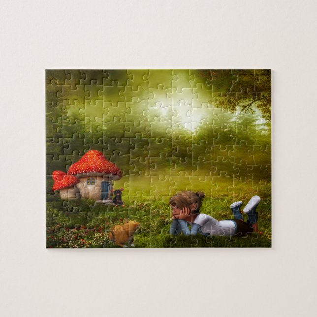 Puzzle Leprechauns, donde viven los pequeños Irlanda (Horizontal)