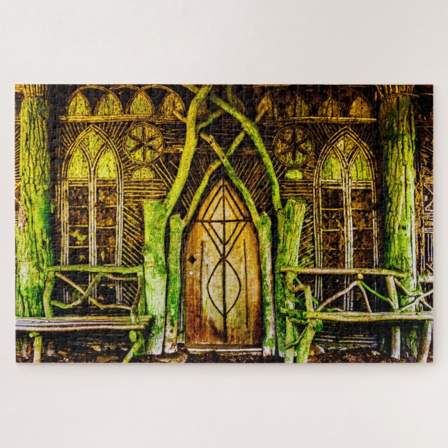 Puzzle Leprechauns, donde viven los pequeños Irlanda (Horizontal)