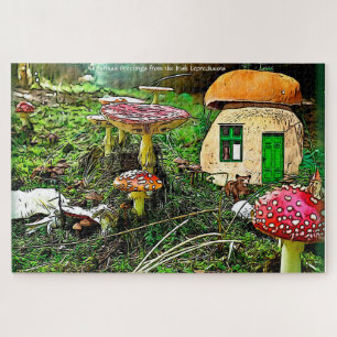 Puzzle Leprechauns donde viven los pequeños Irlanda J