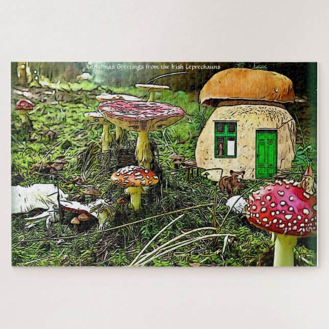 Puzzle Leprechauns donde viven los pequeños Irlanda J (Horizontal)