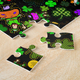 Puzzle Leprechauns Shamrocks Monedas de Oro Clovers Mushr